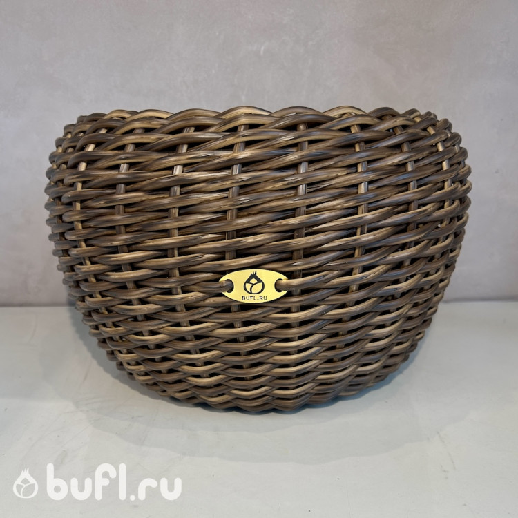 Кашпо искусственный ротанг 12 литров Орех