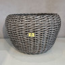 Кашпо искусственный ротанг 20 литров Мокко